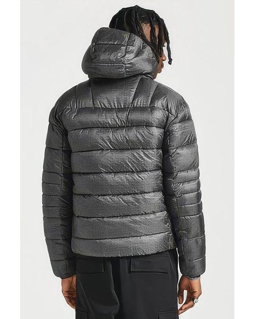 Nicce London Gray Repeater Jacket for men