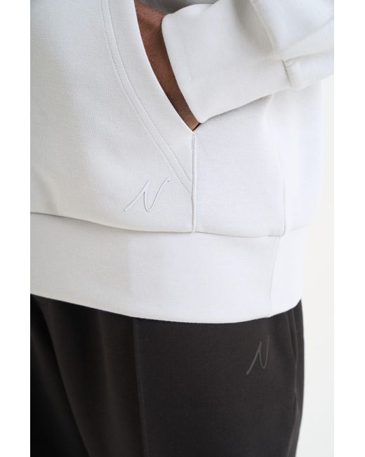 Nicce London White Luxe Hoodie for men