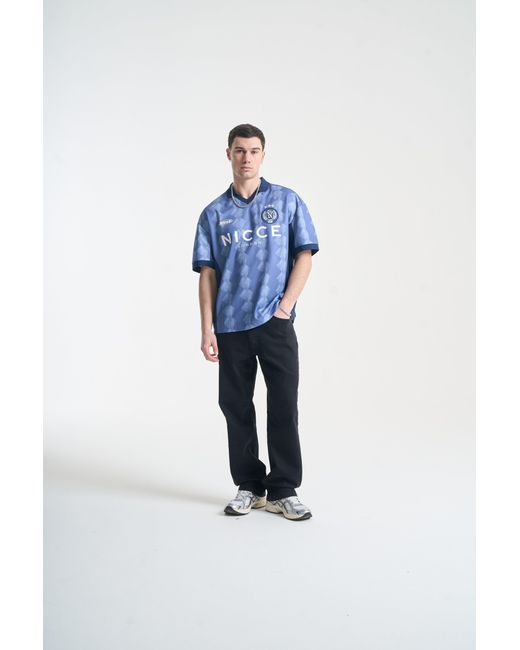 Nicce London Blue Billete Football Shirt for men