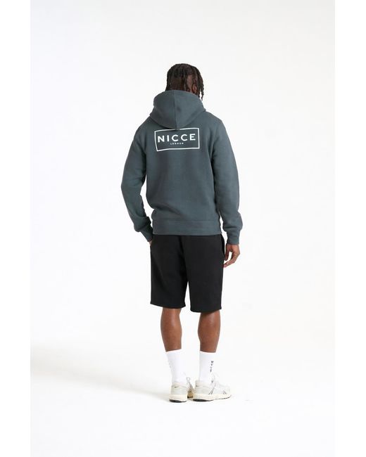 Nicce London Blue Hontell Hoodie & Avensi Shorts Set for men
