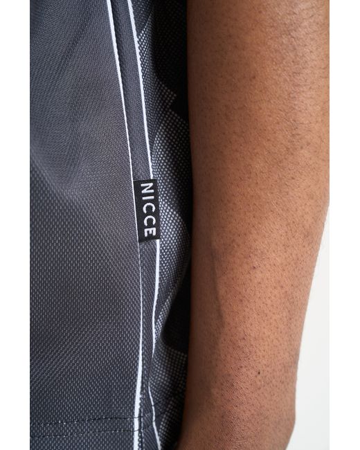 Nicce London Black Soccer Football Shirt for men