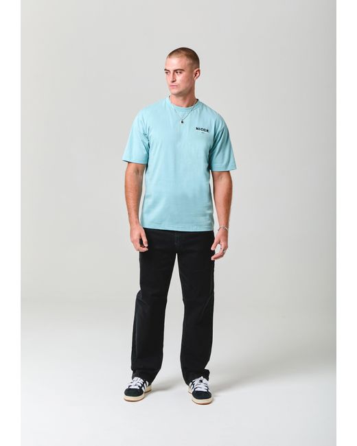 Nicce London Blue Meridian T-Shirt for men