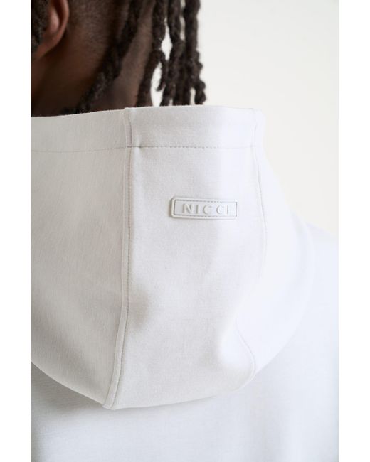 Nicce London White Luxe Hoodie for men