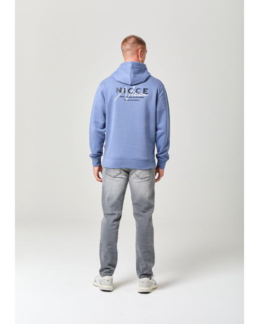 Nicce London Blue World Essentials Hoodie for men