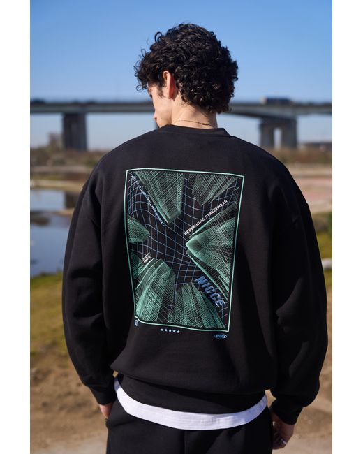 Nicce London Blue Comet Sweatshirt & Joggers Set for men