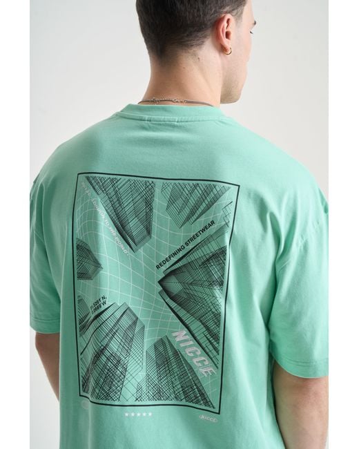 Nicce London Blue Comet T-Shirt & Shorts Set for men