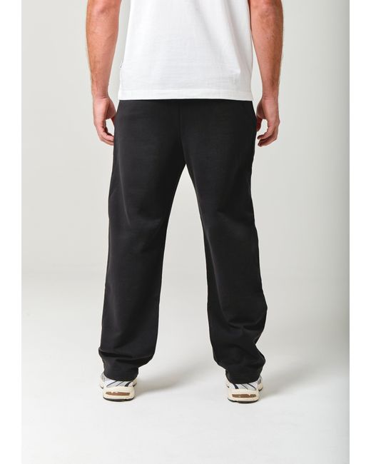 Nicce London Black Elevate Open Hem Joggers for men