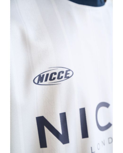 Nicce London White Legend Football Shirt for men