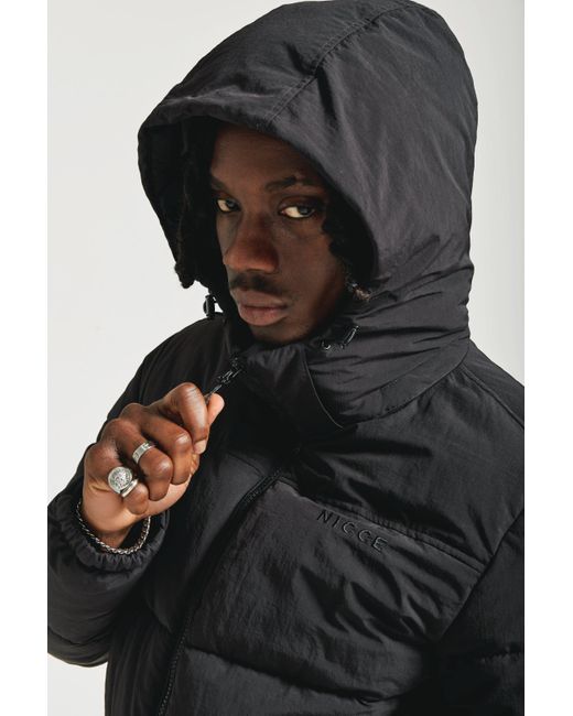 Nicce London Black Clusion Jacket for men