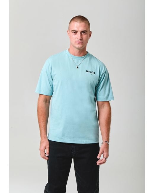 Nicce London Blue Meridian T-Shirt for men