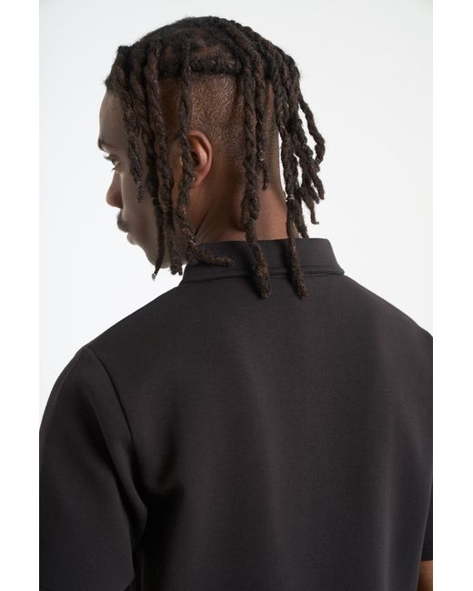 Nicce London Black Luxe Polo Shirt for men