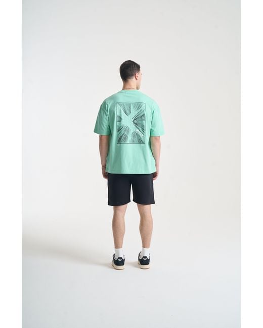 Nicce London Blue Comet T-Shirt & Shorts Set for men
