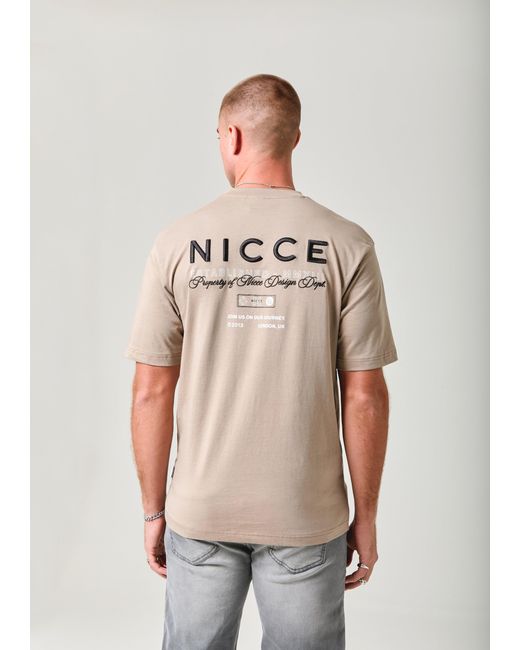 Nicce London Natural Meridian T-Shirt for men