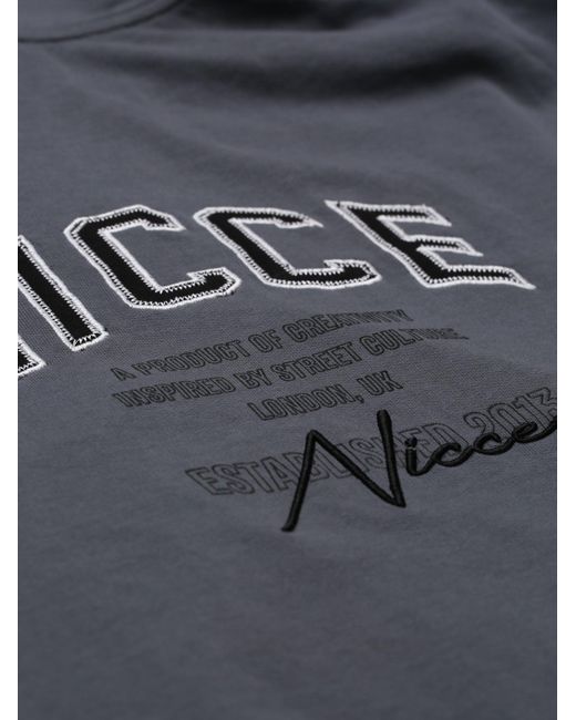 Nicce London Blue Elevate Zip Thru Hoodie for men