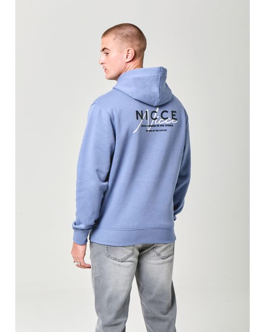 Nicce London Blue World Essentials Hoodie for men