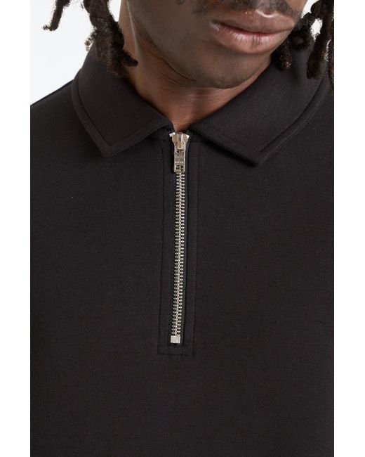 Nicce London Black Luxe Polo Shirt for men
