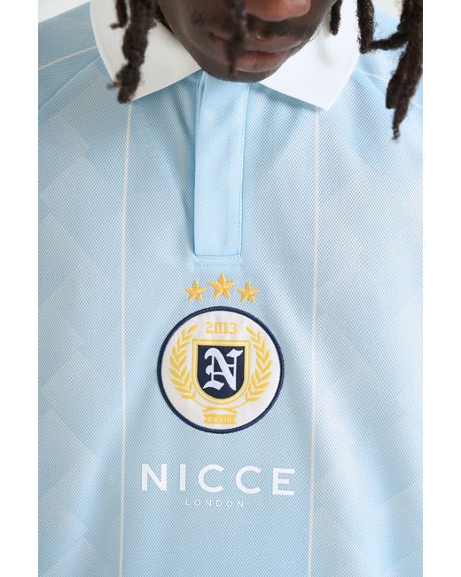 Nicce London Blue Soccer Football Shirt for men