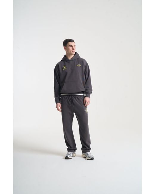 Nicce London Blue Cresta Hoodie & Jogger Set for men