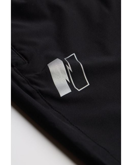 Nicce London Black Petelo Running Shorts for men
