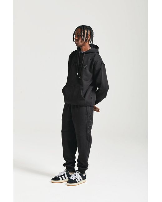 NICCE Multipacks Black Nicce Mercury Hoodie & Jogger Tracksuit Set for men