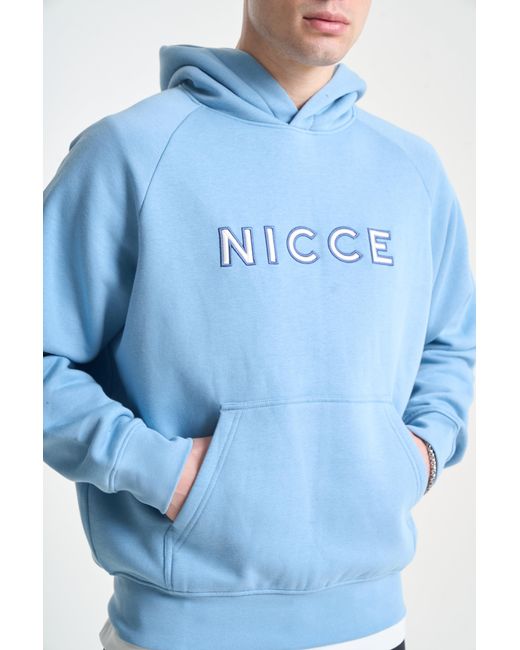 Nicce London Blue Mercury Outline Hoodie for men