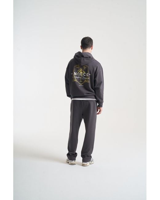 Nicce London Blue Cresta Hoodie & Jogger Set for men