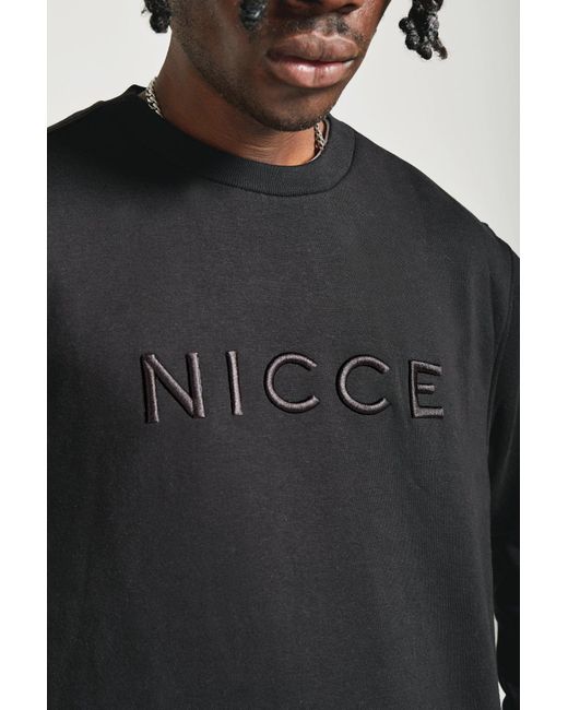 NICCE Multipacks Black Nicce Mercury Sweat & Jogger Tracksuit Set for men