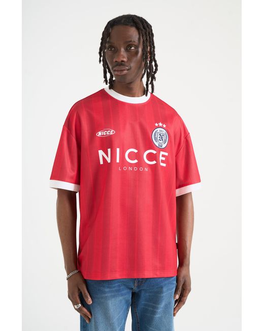 Nicce London Red Legend Football Shirt for men