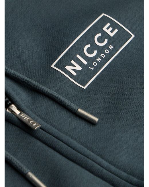 Nicce London Blue Hontell Hoodie & Avensi Shorts Set for men