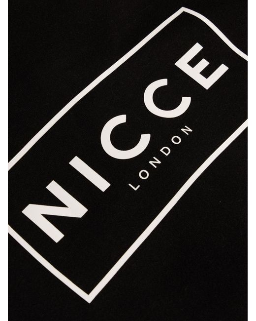 Nicce London Black Hontell Hoodie & Avensi Shorts Set for men