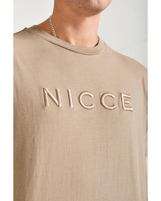Nicce London Natural Mercury Short Sleeve T-Shirt for men