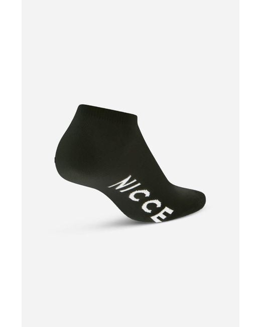 Nicce London Black 5 Pack Trainer-Liner Welles Socks for men