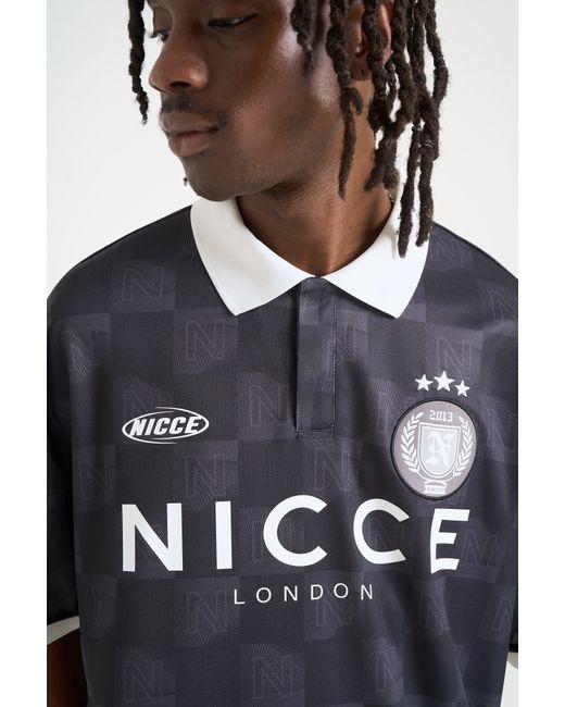 Nicce London Blue Stadium Football Shirt for men