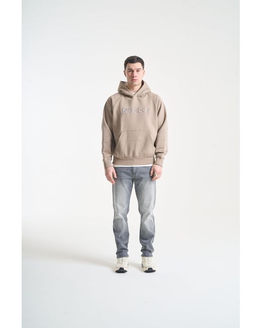 Nicce London Natural Mercury Outline Hoodie for men