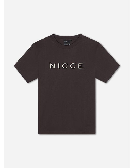 Nicce London Gray Mercury Outline T-Shirt for men