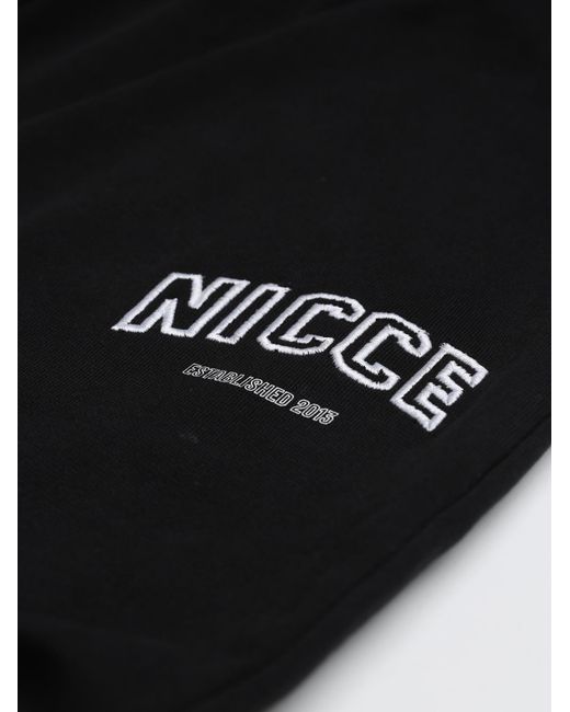 Nicce London Black Elevate Open Hem Joggers for men