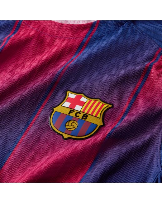 Nike Blue Fc Barcelona 2025/26 Match Home Dri-Fit Adv Soccer Authentic Jersey for men