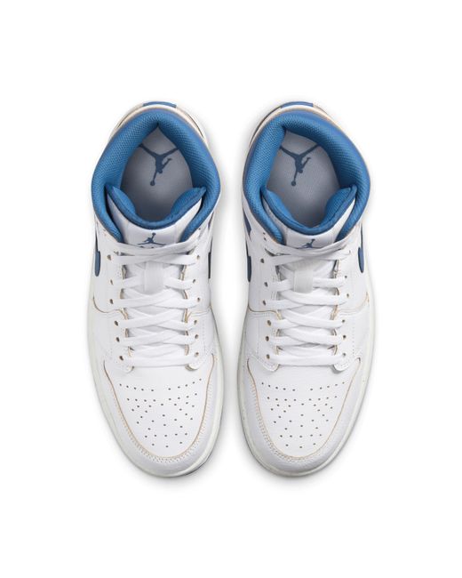 Scarpa air jordan 1 mid se di Nike in Blue da Uomo