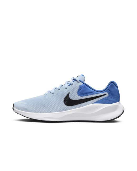 Scarpa da running su strada revolution 7 (extra larga) di Nike in Blue da Uomo