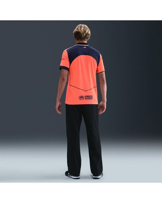 Nike Red F.C. Barcelona 2025/26 Match Third Dri-Fit Adv Total 90 Football Authentic Shirt for men