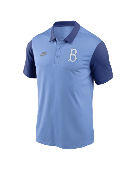 Nike Blue Brooklyn Dodgers Cooperstown Franchise Dri-fit Mlb Polo for men