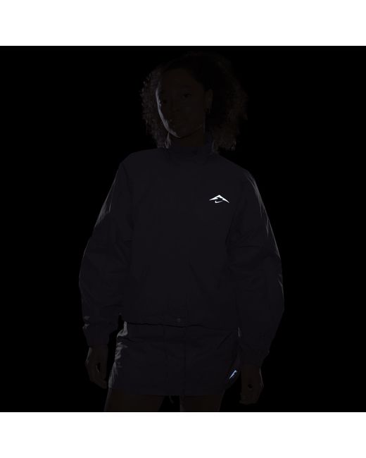 Nike Purple Trail Repel Uv Running Jacket