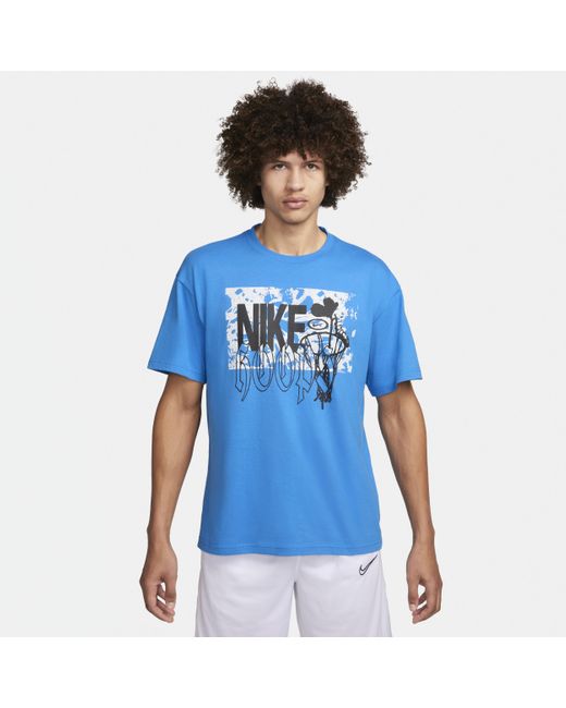 Nike Max90 Basketbalshirt in het Blue voor heren