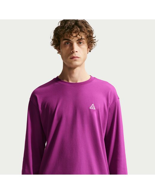 purple long sleeve shirt nike