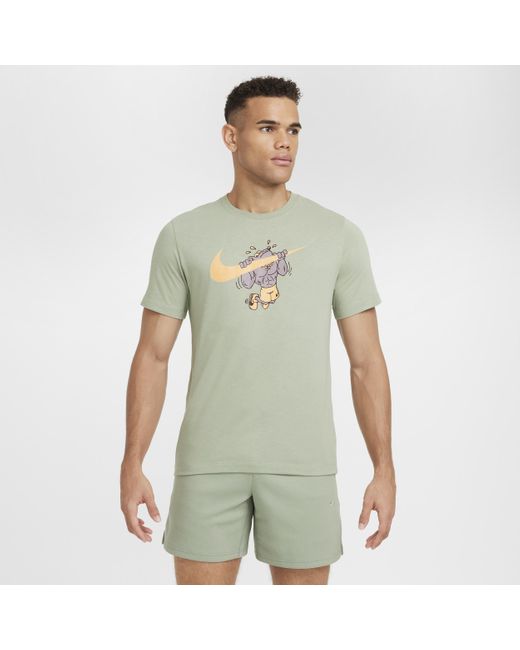 Nike Green Dri-Fit Fitness T-Shirt for men