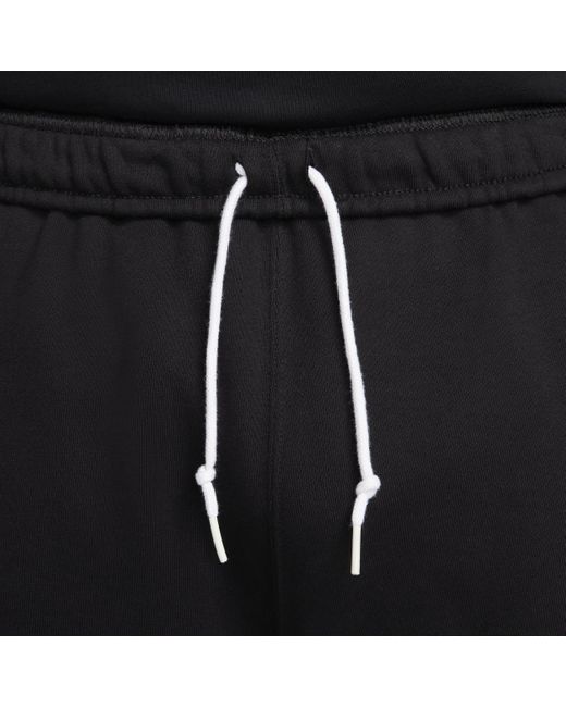 Nike Black Solo Swoosh Fleece Shorts Cotton for men