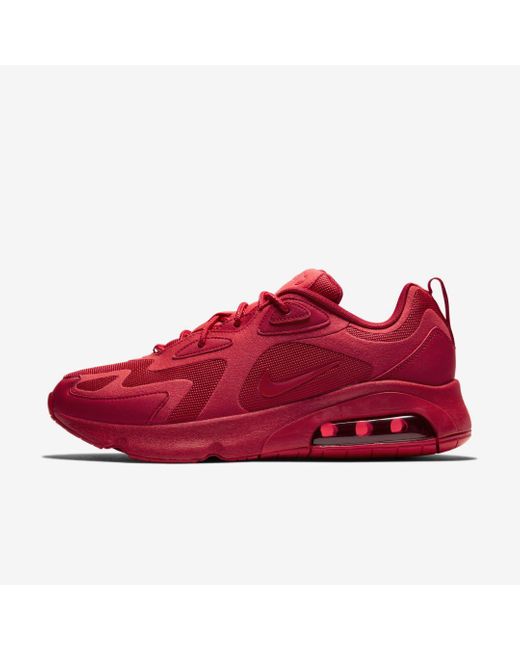 Nike Red Air Max 200 Shoe for men