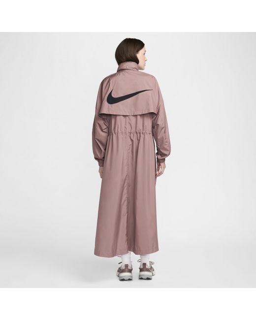Nike Brown Sportswear Essential Trench Coat
