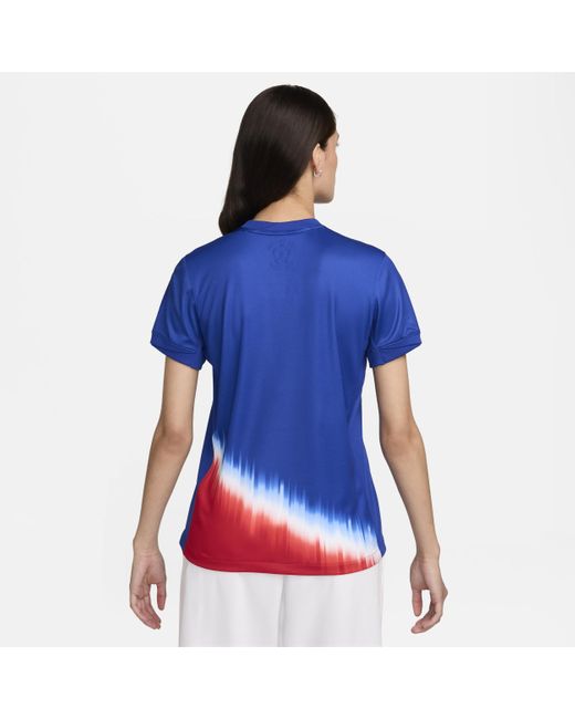 Nike Blue Usmnt 2024 Stadium Away Dri-fit Football Replica Shirt 50% Recycled Polyester