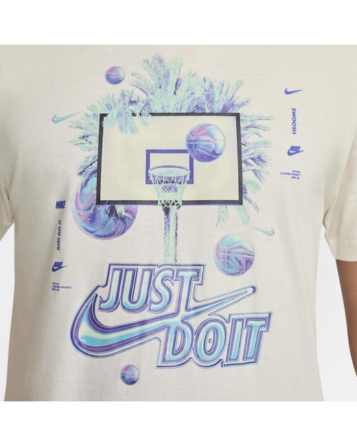 T-shirt da basket di Nike in White da Uomo